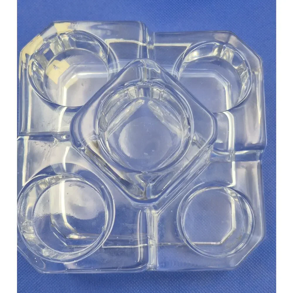 Vintage PartyLite Lead Crystal 5-Tier Castle Tealight Holder Germany 6x6x4" - Picture 5 of 8
